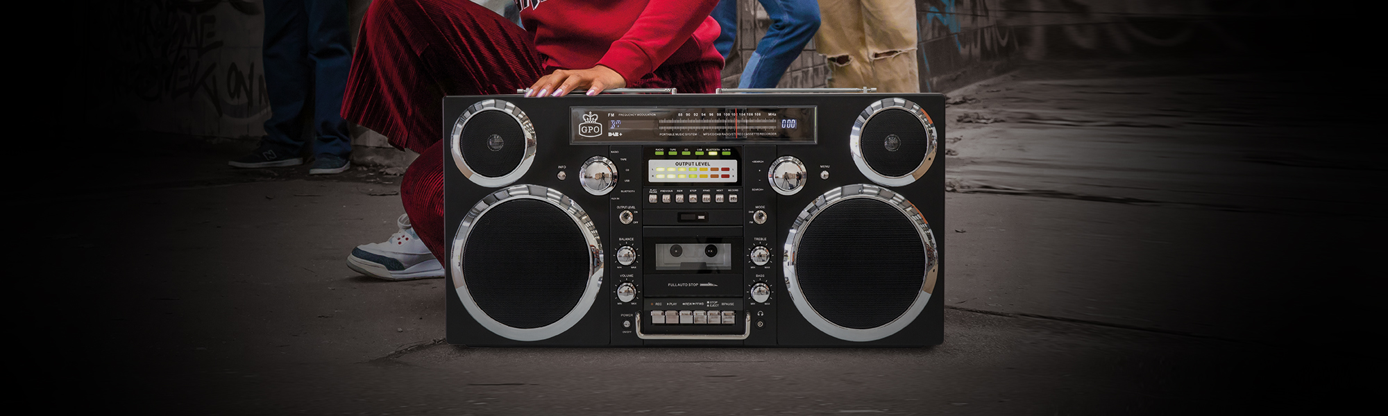 Ghetto Blaster Bluetooth | Boombox with 