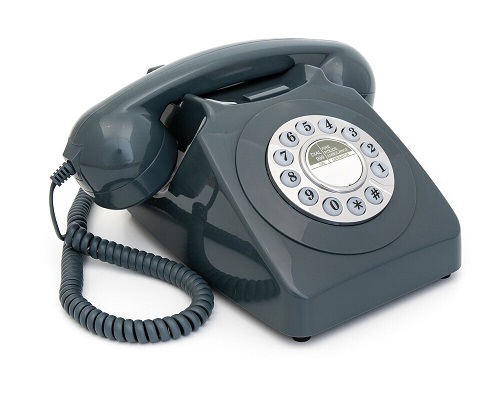 Retro Gpo 746 Push Button teléfono de línea de estilo vintage Phone-Negro 