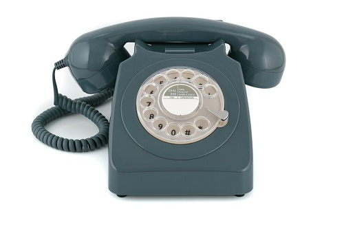 GPO 700 SERIES GREY ROTARY TELEPHONE FINGER DIAL 